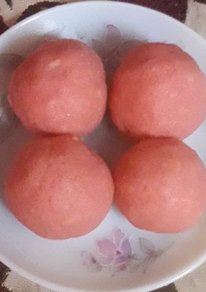 সুজির লাল লাড্ডু (soojir ladoo recipe in Bengali) রেসিপির প্রধান ছবি