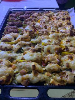 Kolbászhússal töltött halapeno paprika recept fotója