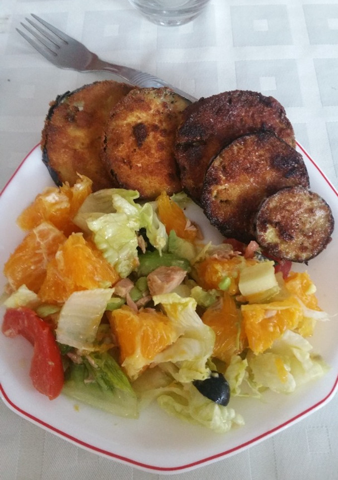 Una foto de Berenjena empanada