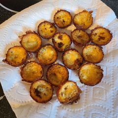 A picture of Low carb mock fried pickles.