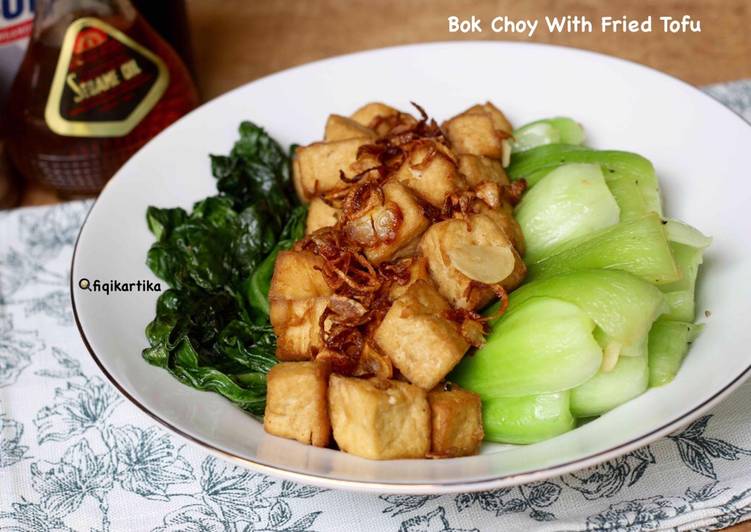 Bok Choy With Fried Tofu