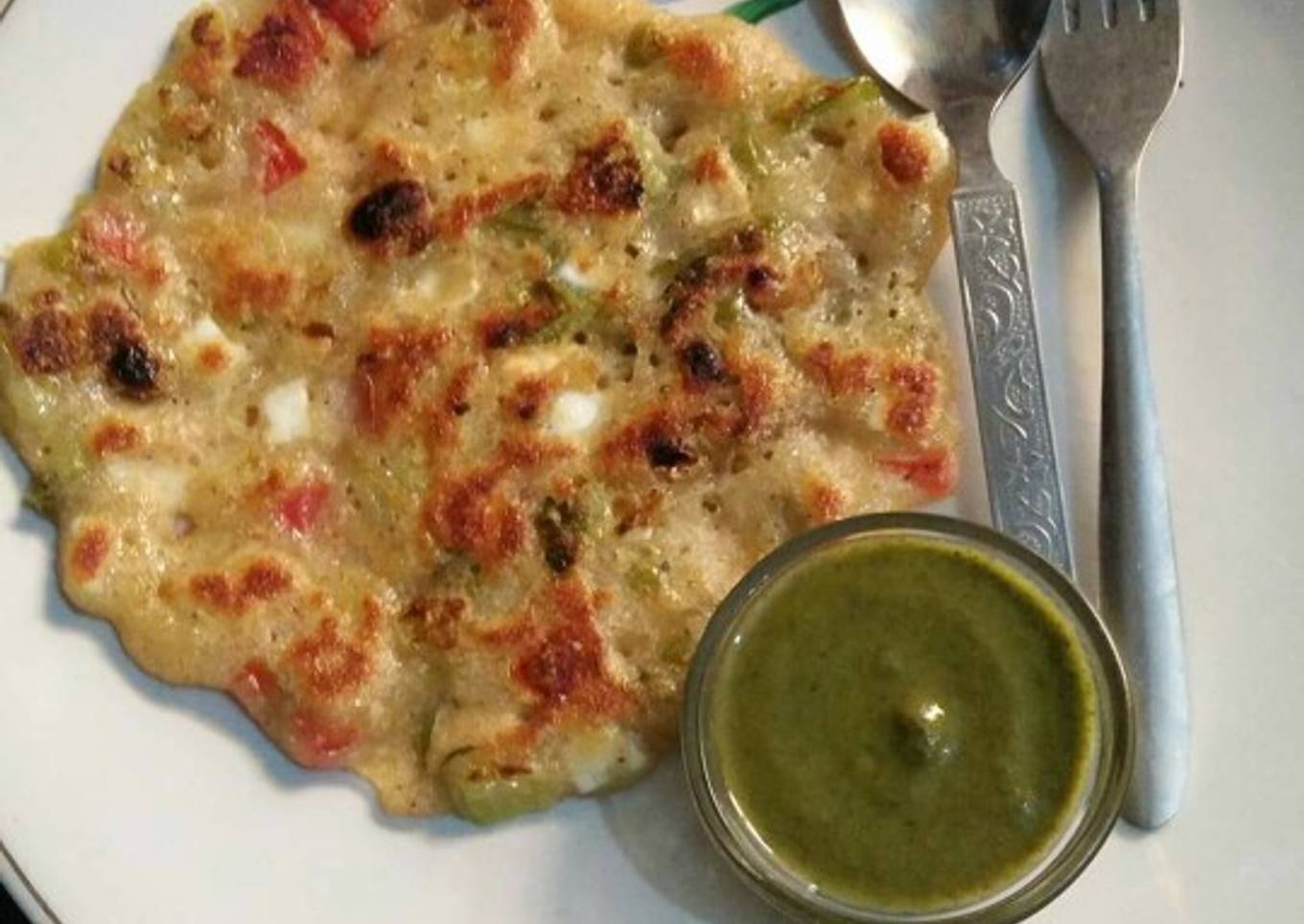 Rice flour veg & dryfruits Uttapam