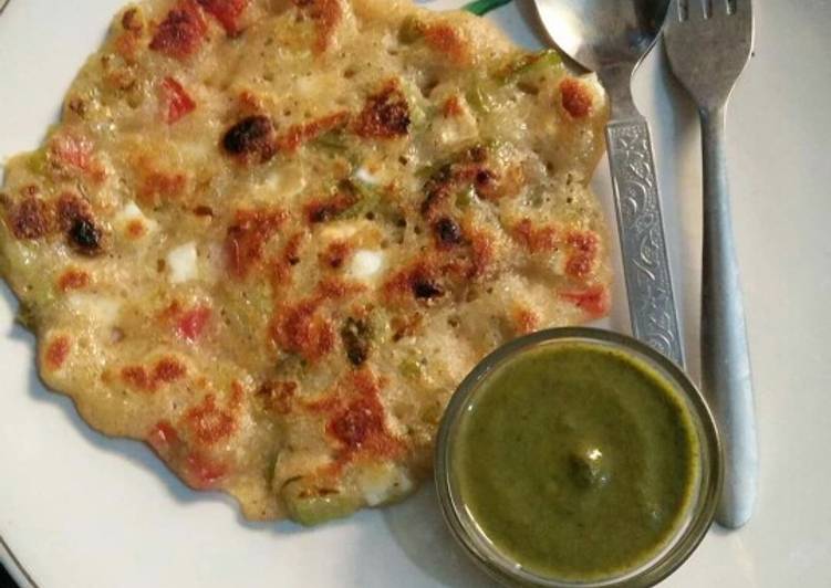 Rice flour veg & dryfruits Uttapam