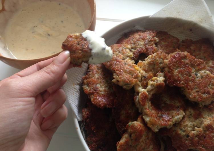 Recipe of Perfect Cheesy Chicken Fritters