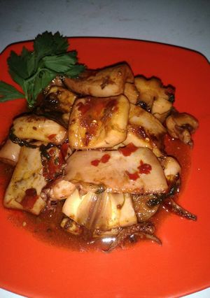 Foto resep Cumi bumbu merah ala bunda zyan