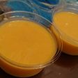 Flan de mango