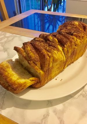 Fahéjas fátyol kalács recept fotója
