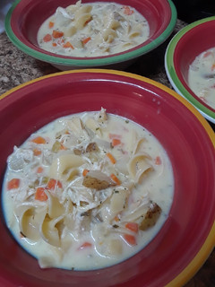 A picture of Creamy Chicken Noodle Soup.