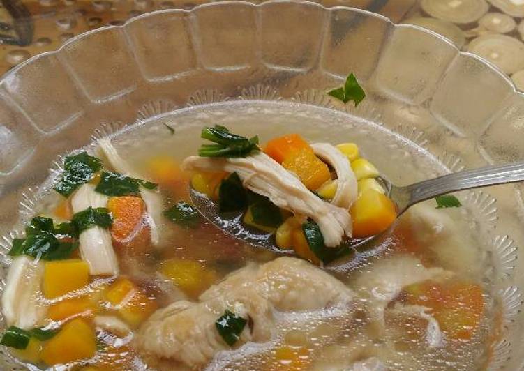 Cara Gampang Menyiapkan Sup ayam ala AW, Laziss