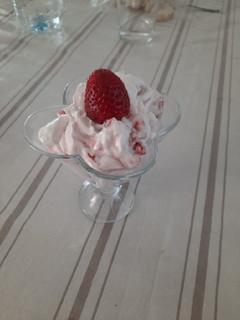 Una foto de Fresas con chantilly