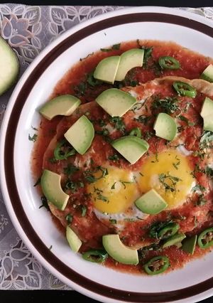 Una foto de Huevos rancheros