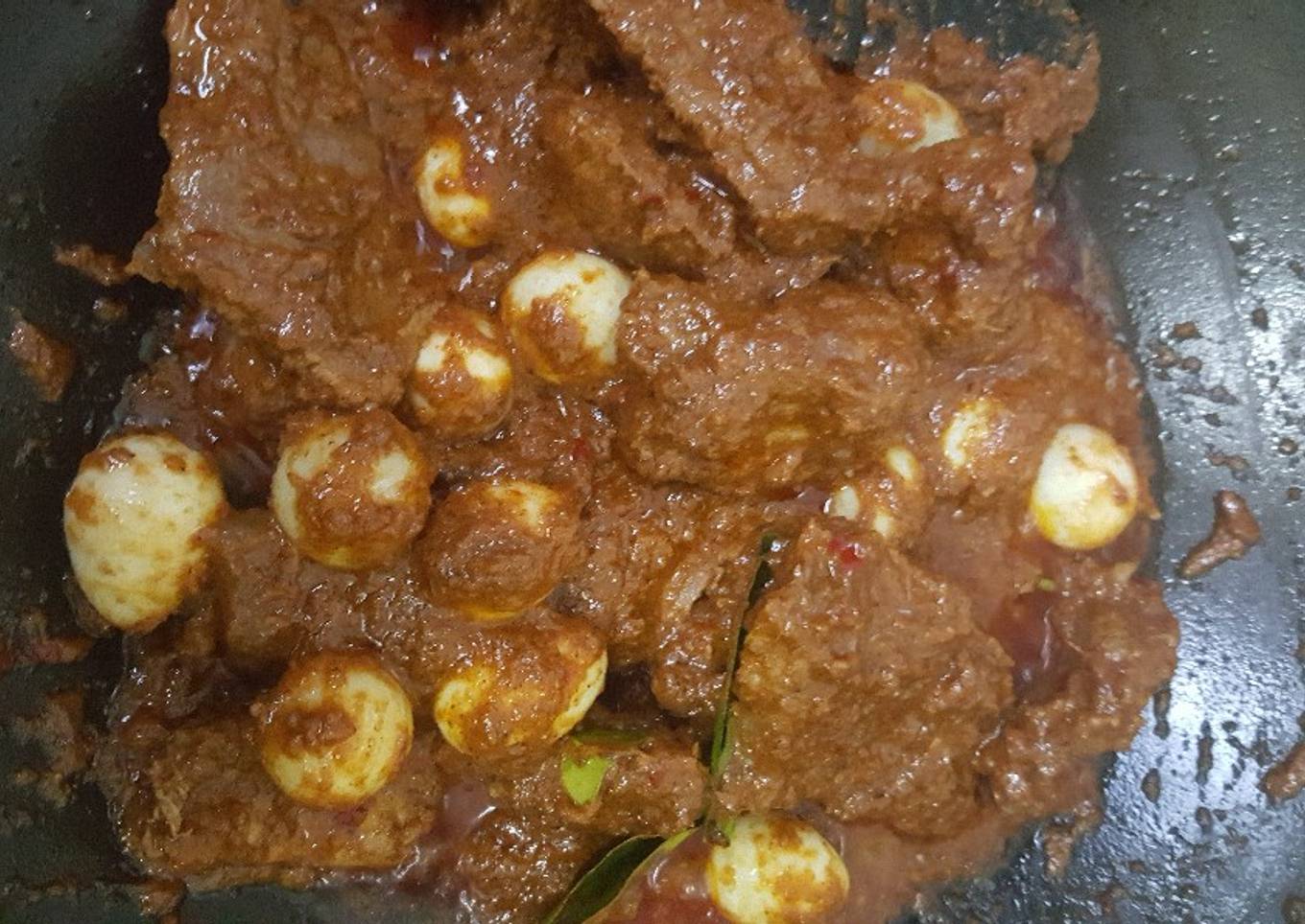 Rendang daging padang