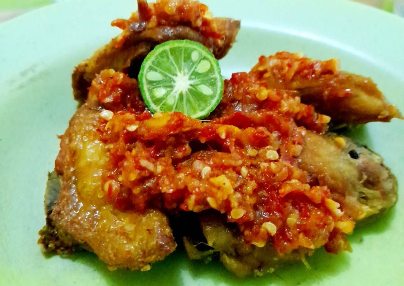 Ayam goreng sambel geprek