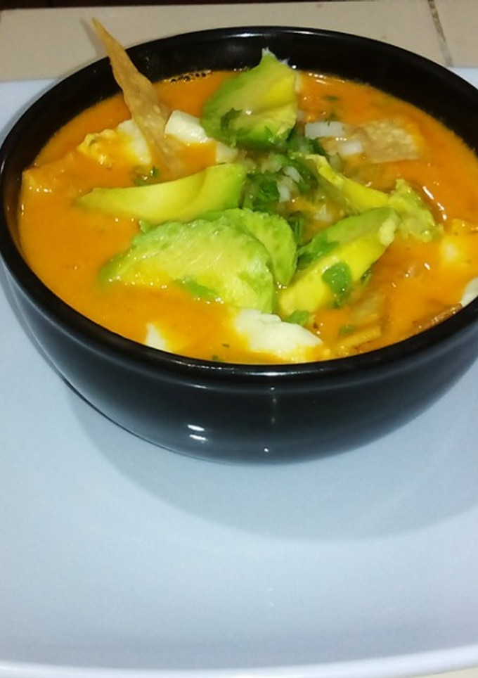 Una foto de Sopa de tortilla