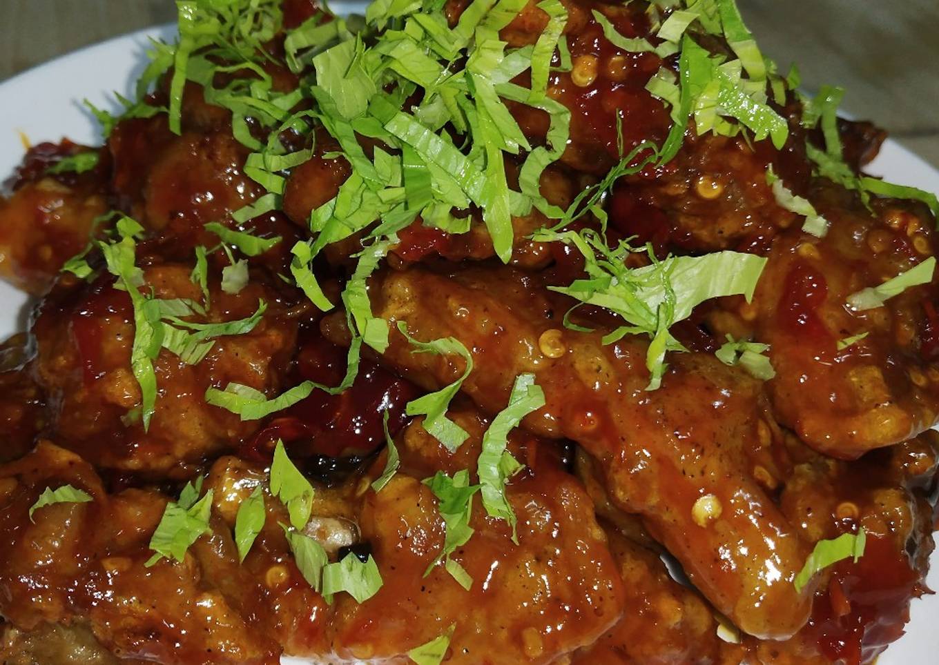 Hot spicy Korean chicken