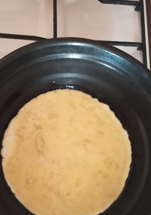 Una foto de Omelette de banana para bebé
