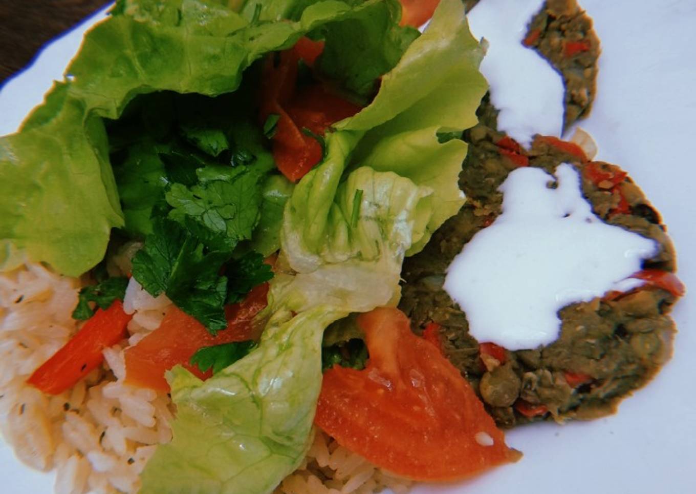 Hamburguesas de lentejas con verduras (vegano)