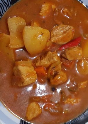 صورة لوصفة طبق الدجاج بالبطاطا على طريقتي