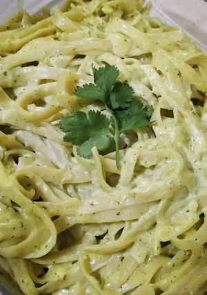 Una foto de Fettuccine verde 🍝