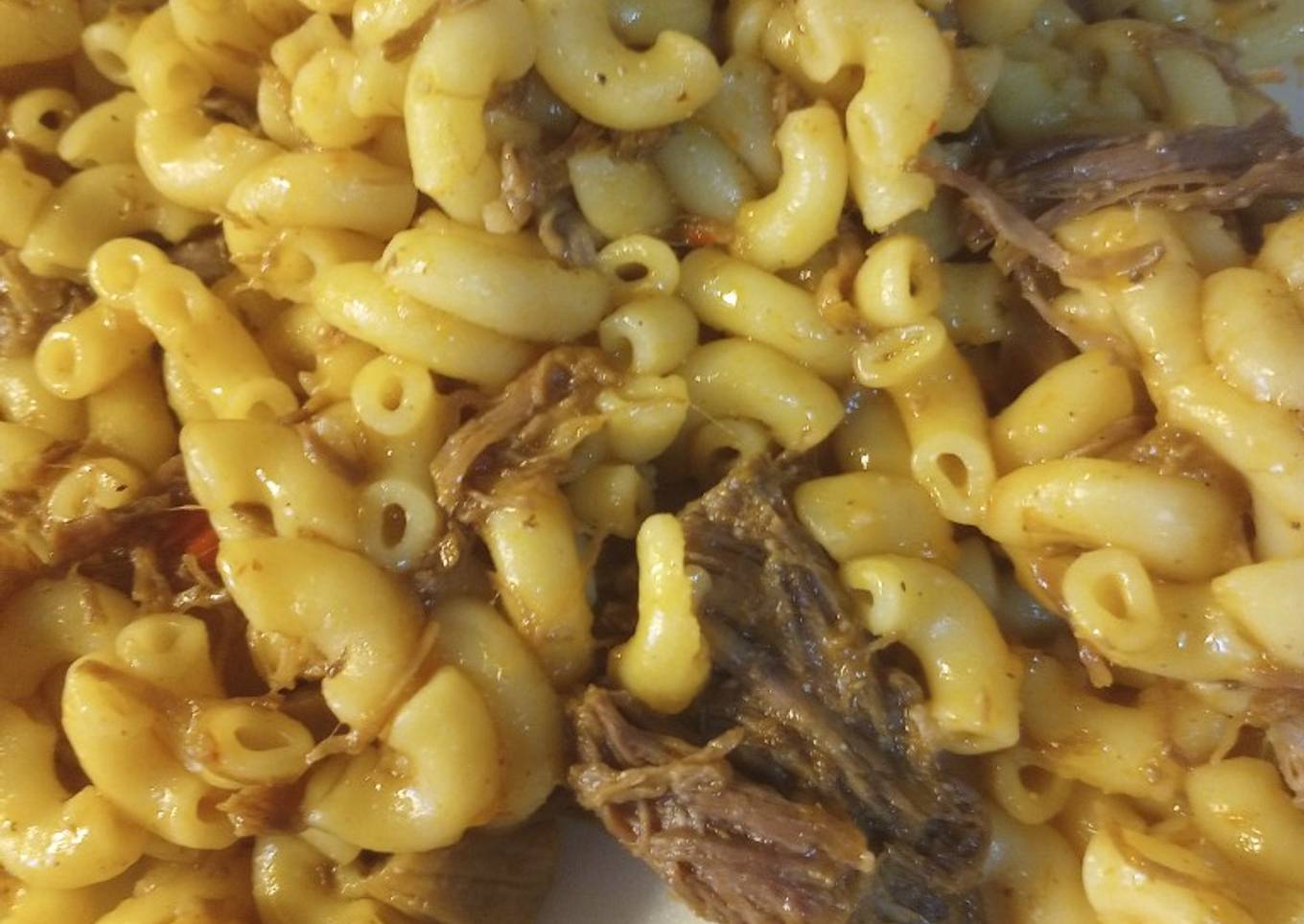 Shredded Beef with Pasta