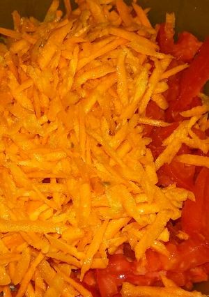 Una foto de Ensalada tricolor
