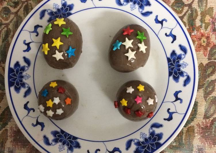 Recipe of Speedy Sparkling egg shell chocolate pudding