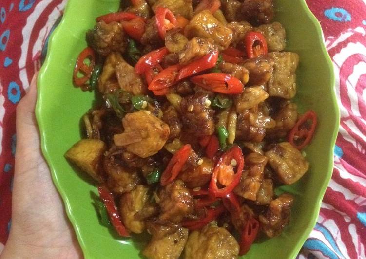 Resep Oseng tahu tempe ala zahraazzahir yang Menggugah Selera