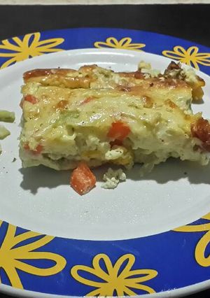 Una foto de Quiché de Verduras y Queso