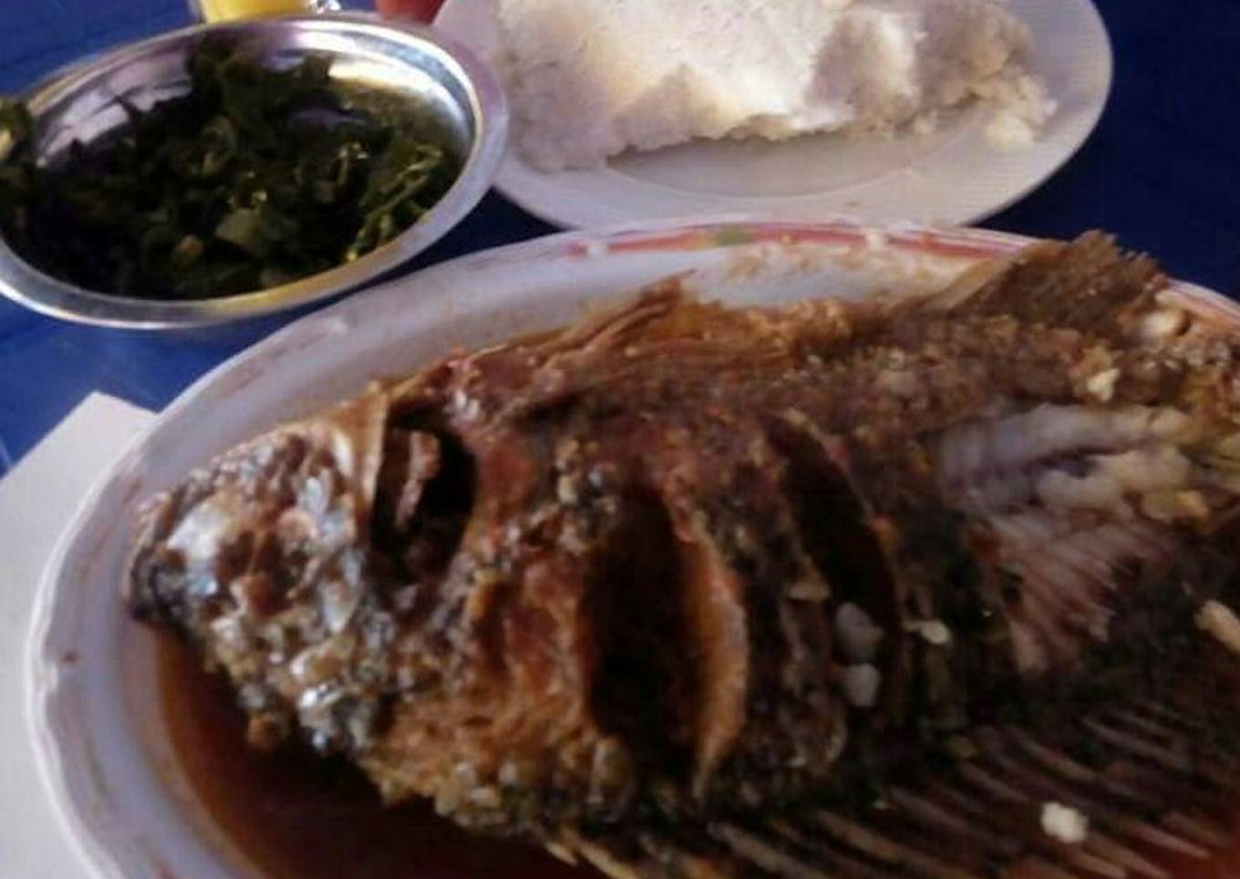 Fried fish With ugali