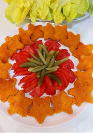عکسی از دستور ناگت مرغ خانگی