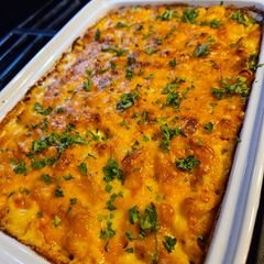 A picture of Baked Mac & Cheese.