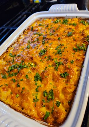 A picture of Baked Mac & Cheese.