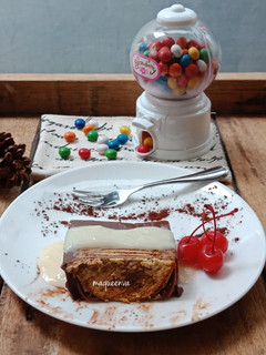 Foto resep Puding Coklat Isi Biskuit