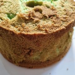 Pandan chiffon cake non keto A picture of Pandan chiffon cake non keto.