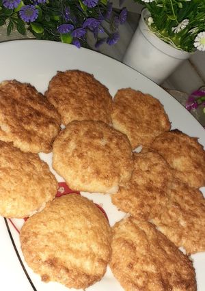 صورة لوصفة اقراص جوز الهند 👌😋