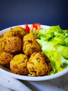 รูปของ ลาบเต้าหู้ทอด (Vegan)