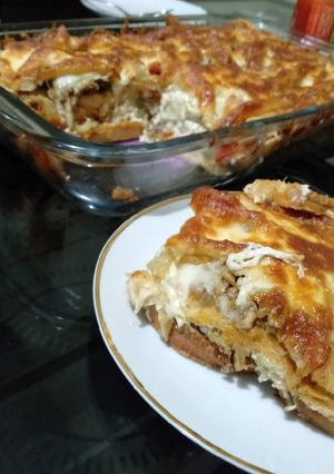 Foto resep Roti Panggang Ayam keju (صينية التوست بالدجاج و الجبن)