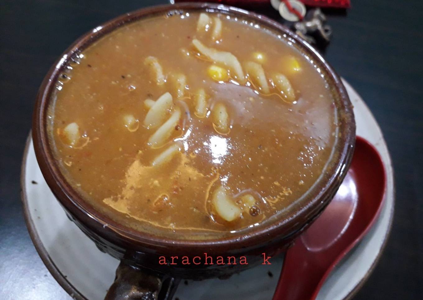 Step-by-Step Guide to Make Favorite Sweet Corn pasta soup