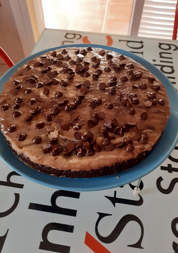 Una foto de Chocoflan