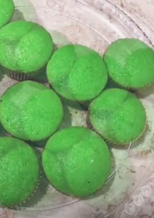 صورة لوصفة كب كيك اخضر 🇸🇦