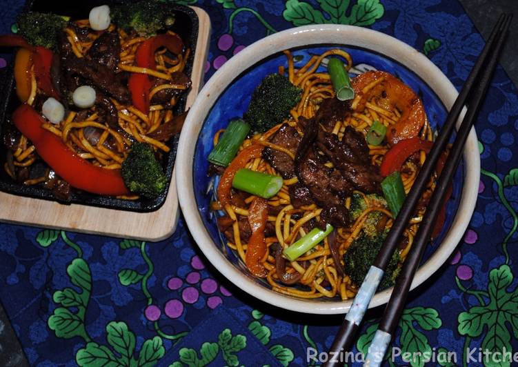 Recipe of Homemade Chinese Beef Chow Mein