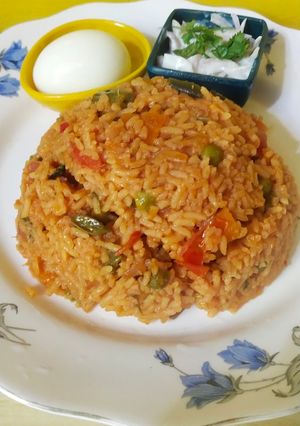 வெஜிடபிள் பிரியாணி(vegetable biryani recipe in tamil) செய்முறை முக்கிய புகைப்படம்