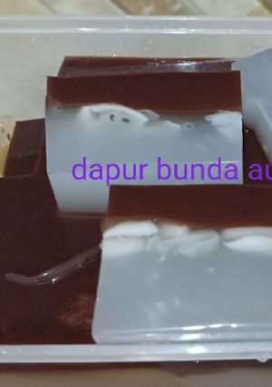 Foto resep Agar puding kelapa coklat