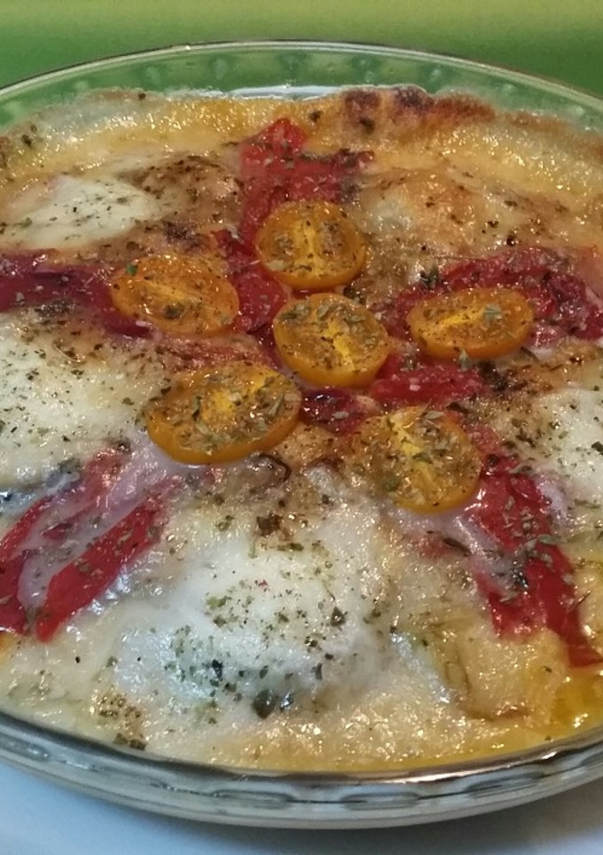 Una foto de Pastel de calabacín gratinado