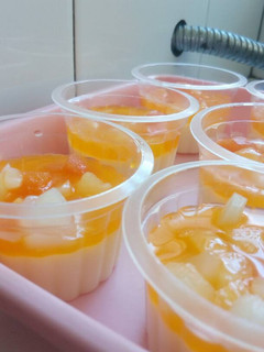 Foto resep Puding Susu Buah