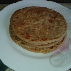 Paneer paratha A picture of Paneer paratha.