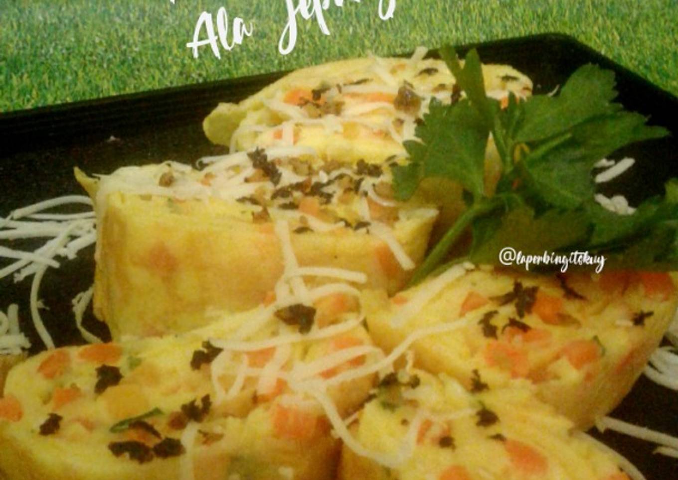 Gyeran Mari Aka Tamagoyaki / Telur Gulung Keju Ala korea atau Jepang