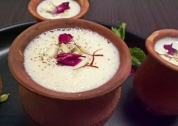 Steps to Prepare Any-night-of-the-week Gulkand Lassi