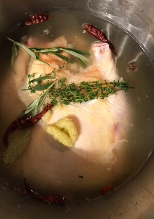 A picture of Cold fighting chicken soup.