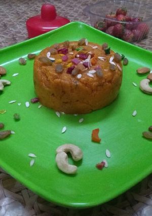 A picture of Kesari Halwa.